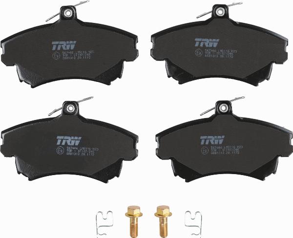 TRW GDB1313 - Гальмівні колодки, дискові гальма autozip.com.ua