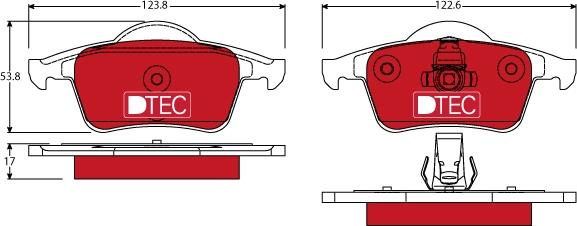 TRW GDB1389DTE - Гальмівні колодки, дискові гальма autozip.com.ua