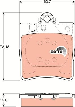 TRW GDB1334 - Гальмівні колодки, дискові гальма autozip.com.ua