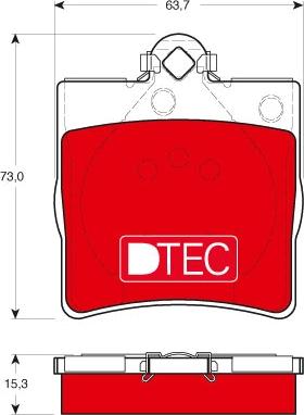 TRW GDB1335DTE - Гальмівні колодки, дискові гальма autozip.com.ua