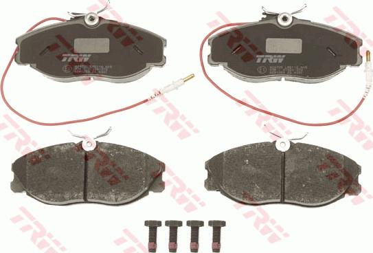 TRW GDB1259 - Гальмівні колодки, дискові гальма autozip.com.ua