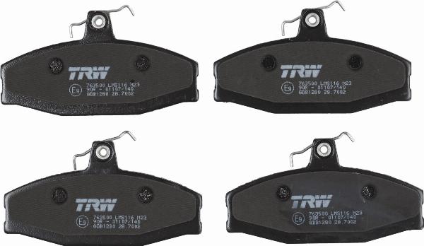 TRW GDB1280 - Гальмівні колодки, дискові гальма autozip.com.ua