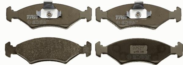 TRW GDB1222 - Гальмівні колодки, дискові гальма autozip.com.ua