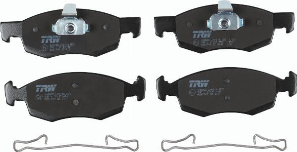 TRW GDB1749 - Гальмівні колодки, дискові гальма autozip.com.ua
