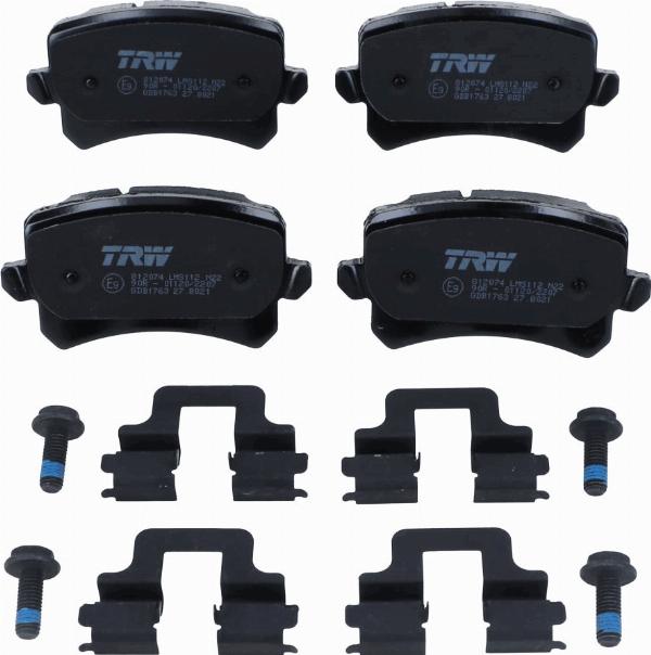 TRW GDB1763 - Гальмівні колодки, дискові гальма autozip.com.ua