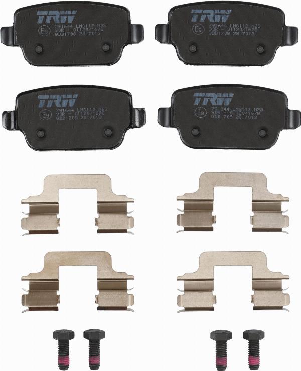 TRW GDB1708 - Гальмівні колодки, дискові гальма autozip.com.ua