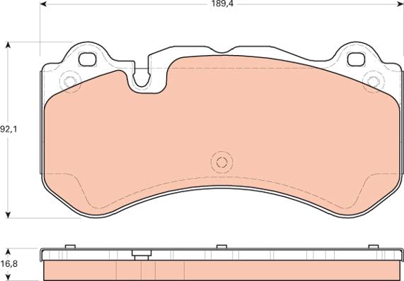 TRW GDB1710 - Гальмівні колодки, дискові гальма autozip.com.ua