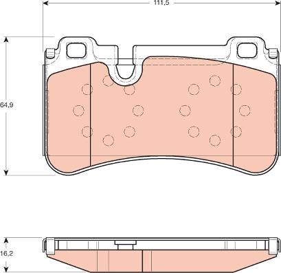 Ferodo FSL4714 - Гальмівні колодки, дискові гальма autozip.com.ua