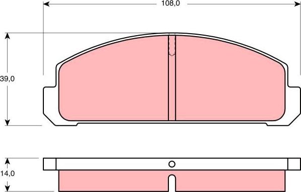 TRW GDB178 - Гальмівні колодки, дискові гальма autozip.com.ua