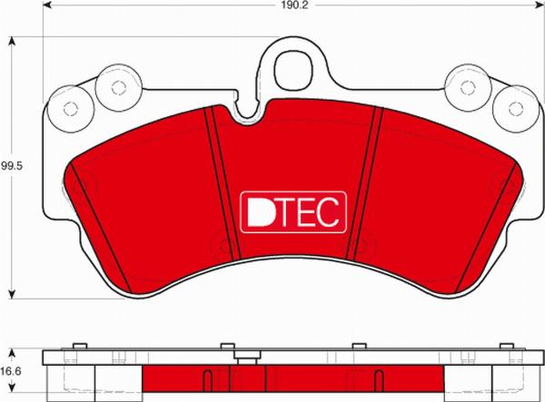 TRW GDB1720DTE - Гальмівні колодки, дискові гальма autozip.com.ua
