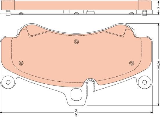 TRW GDB1779 - Гальмівні колодки, дискові гальма autozip.com.ua