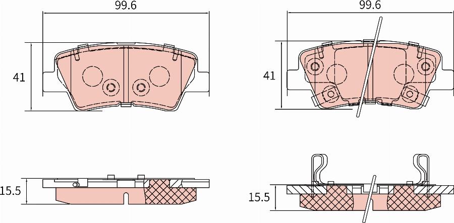 TRW GDB8907AT - Гальмівні колодки, дискові гальма autozip.com.ua