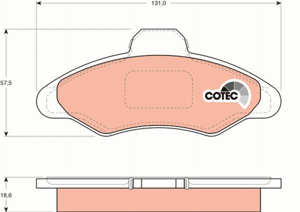 TRW GDB897 - Гальмівні колодки, дискові гальма autozip.com.ua