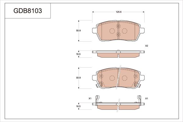 TRW GDB8103 - Гальмівні колодки, дискові гальма autozip.com.ua