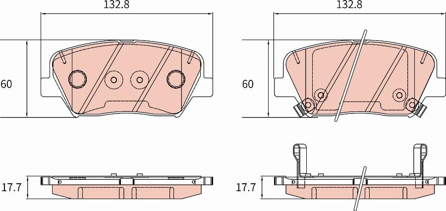 TRW GDB8189AT - Гальмівні колодки, дискові гальма autozip.com.ua