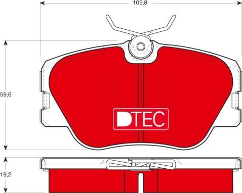 TRW GDB818DTE - Гальмівні колодки, дискові гальма autozip.com.ua