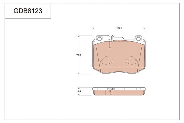 TRW GDB8123 - Гальмівні колодки, дискові гальма autozip.com.ua