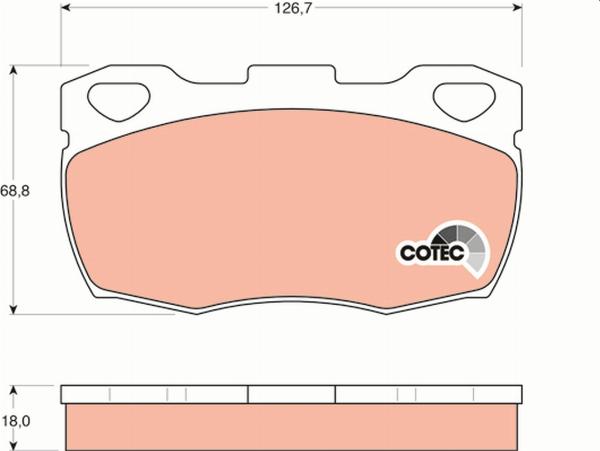 TRW GDB395 - Гальмівні колодки, дискові гальма autozip.com.ua