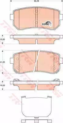 Mobis 583021MA40 - Гальмівні колодки, дискові гальма autozip.com.ua