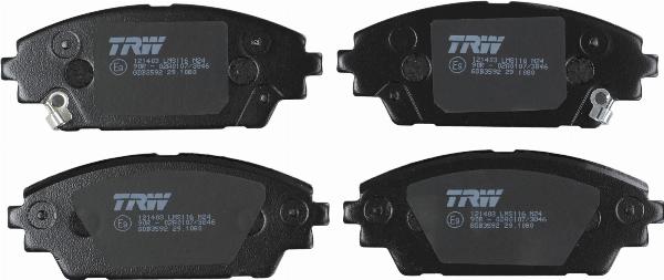 TRW GDB3592 - Гальмівні колодки, дискові гальма autozip.com.ua