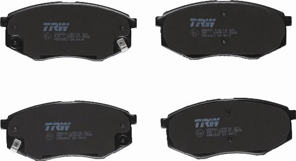 TRW GDB3553 - Гальмівні колодки, дискові гальма autozip.com.ua
