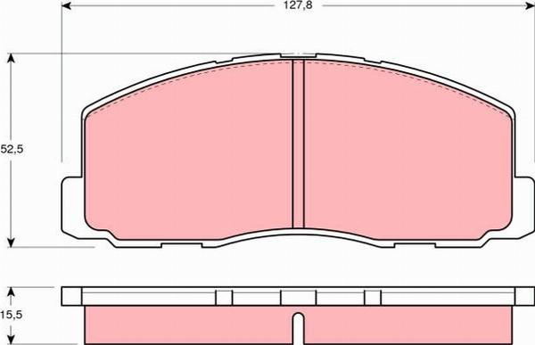 TRW GDB355 - Гальмівні колодки, дискові гальма autozip.com.ua