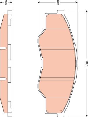 TRW GDB3500 - Гальмівні колодки, дискові гальма autozip.com.ua