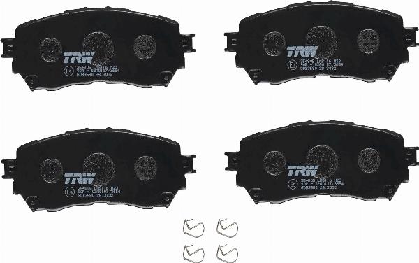 TRW GDB3580 - Гальмівні колодки, дискові гальма autozip.com.ua