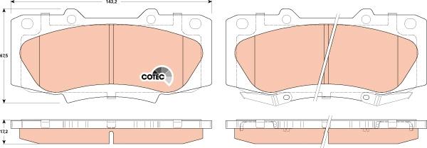 TRW GDB3528 - Гальмівні колодки, дискові гальма autozip.com.ua