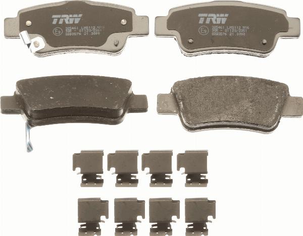 TRW GDB3576 - Гальмівні колодки, дискові гальма autozip.com.ua