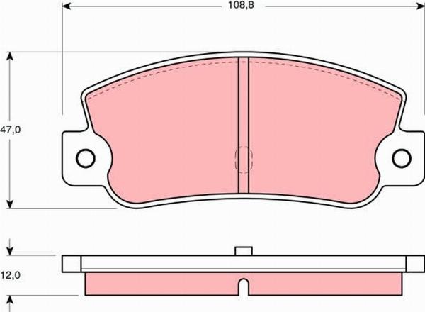 TRW GDB360 - Гальмівні колодки, дискові гальма autozip.com.ua