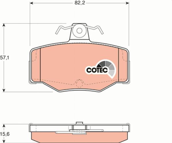 TRW GDB3092 - Гальмівні колодки, дискові гальма autozip.com.ua