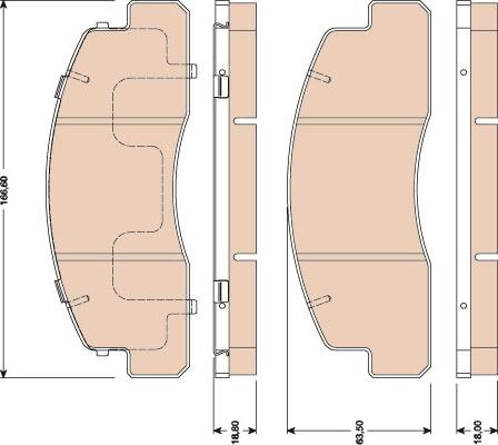 TRW GDB3027 - Гальмівні колодки, дискові гальма autozip.com.ua