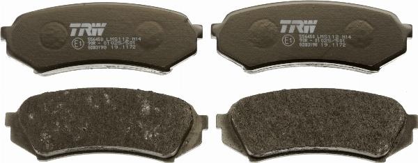 TRW GDB3198 - Гальмівні колодки, дискові гальма autozip.com.ua