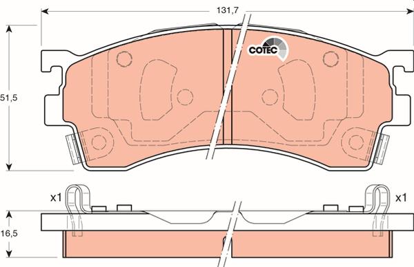 TRW GDB3192 - Гальмівні колодки, дискові гальма autozip.com.ua