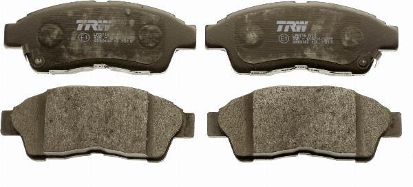 TRW GDB3147 - Гальмівні колодки, дискові гальма autozip.com.ua