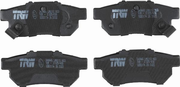 TRW GDB3174 - Гальмівні колодки, дискові гальма autozip.com.ua