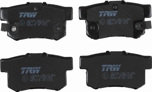 TRW GDB3175 - Гальмівні колодки, дискові гальма autozip.com.ua