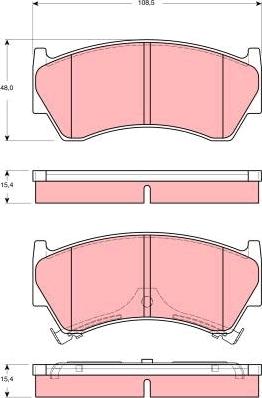 TRW GDB3391 - Гальмівні колодки, дискові гальма autozip.com.ua