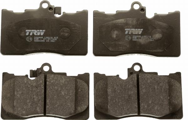 TRW GDB3398 - Гальмівні колодки, дискові гальма autozip.com.ua