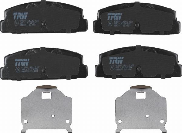 TRW GDB3352 - Гальмівні колодки, дискові гальма autozip.com.ua
