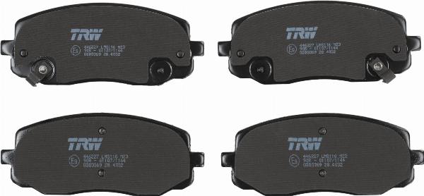 TRW GDB3369 - Гальмівні колодки, дискові гальма autozip.com.ua