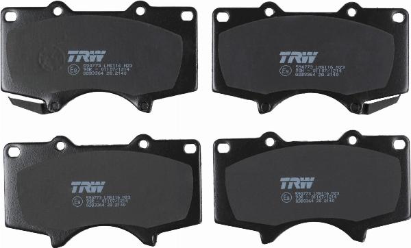 TRW GDB3364 - Гальмівні колодки, дискові гальма autozip.com.ua