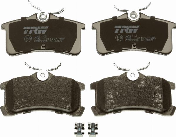 TRW GDB3334 - Гальмівні колодки, дискові гальма autozip.com.ua