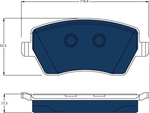 TRW GDB3332BTE - Гальмівні колодки, дискові гальма autozip.com.ua