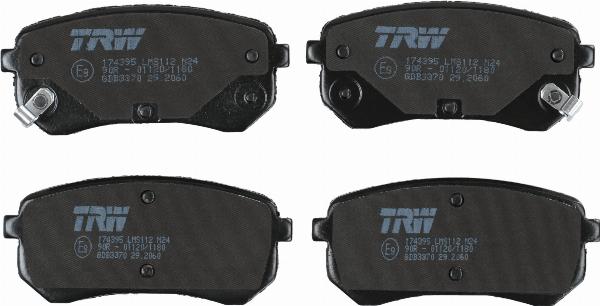TRW GDB3370 - Гальмівні колодки, дискові гальма autozip.com.ua