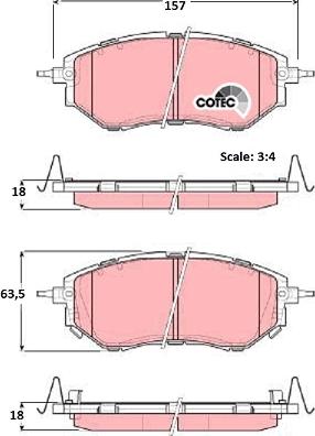 TRW GDB3372 - Гальмівні колодки, дискові гальма autozip.com.ua