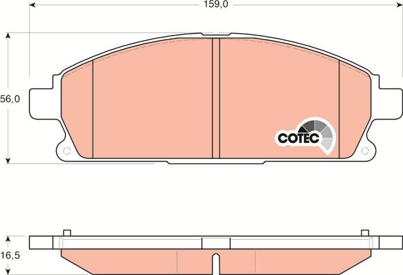 TRW GDB3293 - Гальмівні колодки, дискові гальма autozip.com.ua