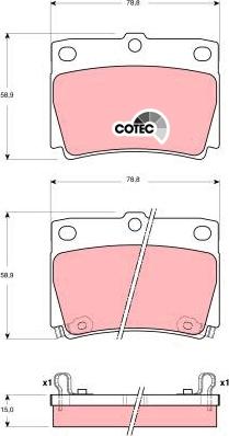 TRW GDB3239DT - Гальмівні колодки, дискові гальма autozip.com.ua