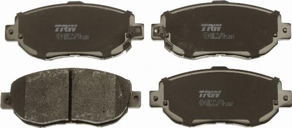 TRW GDB3235 - Гальмівні колодки, дискові гальма autozip.com.ua